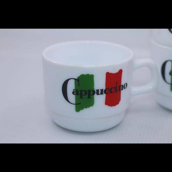 Lot of 4 Arcopal France Set of 4 Maxwell House Small Cappuccino Cups #1 - Picture 2 of 8